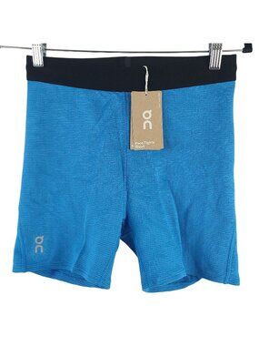 NEW On Women's Pace Tights Shorts - Malibu Blue - Size M